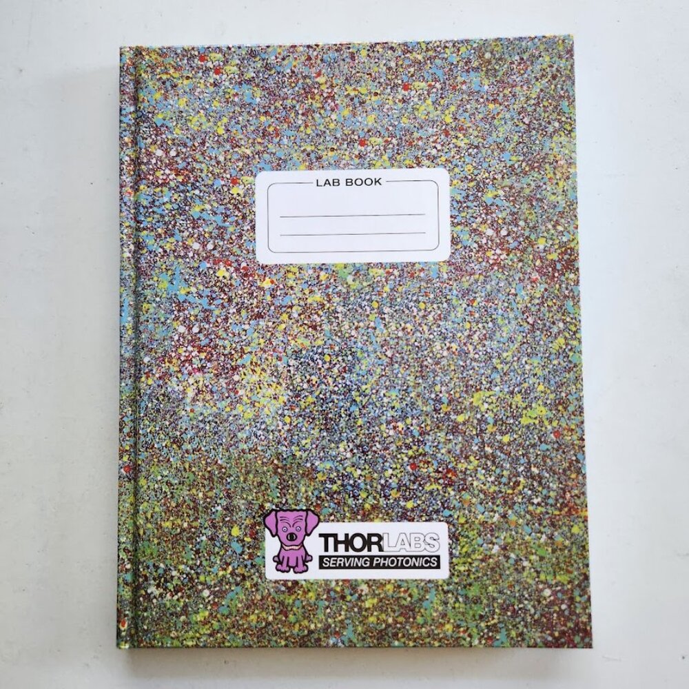 Thor Labs Lab Notebook Hardcover 5mm Grid 160 Paper Pages Science Laboratory Sch